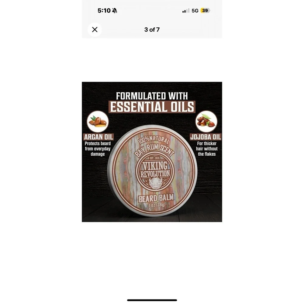 Viking Revolution 4 Beard Balm Variety Pack (1oz Each) - 1 Ounce (Pack of 4)